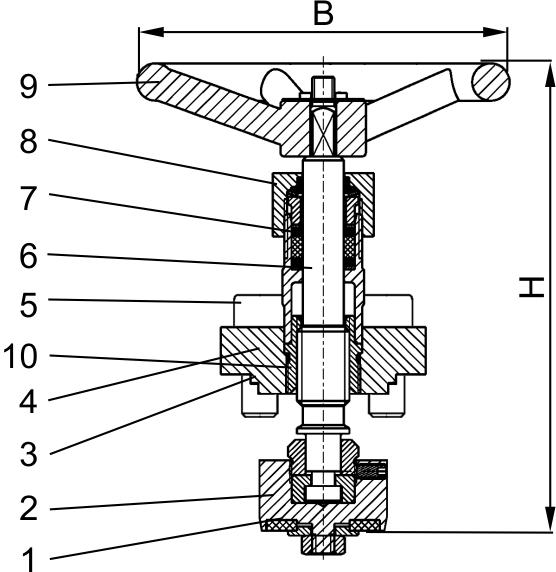 Typ 28352 - Eck-Ventiloberteil