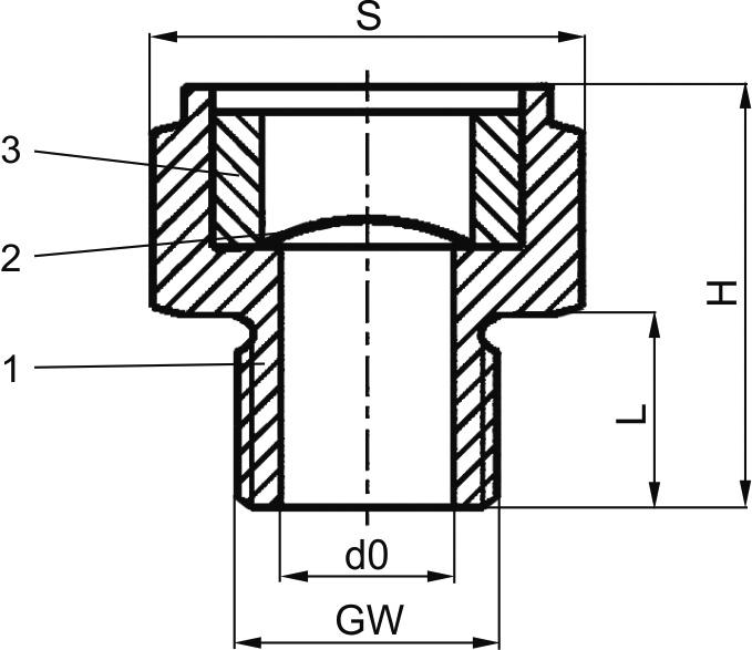 Typ 06900 - Berstscheibe Messing