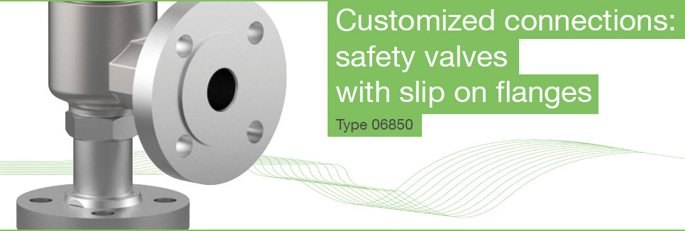 Customized connections: safety valves with slip on flanges
