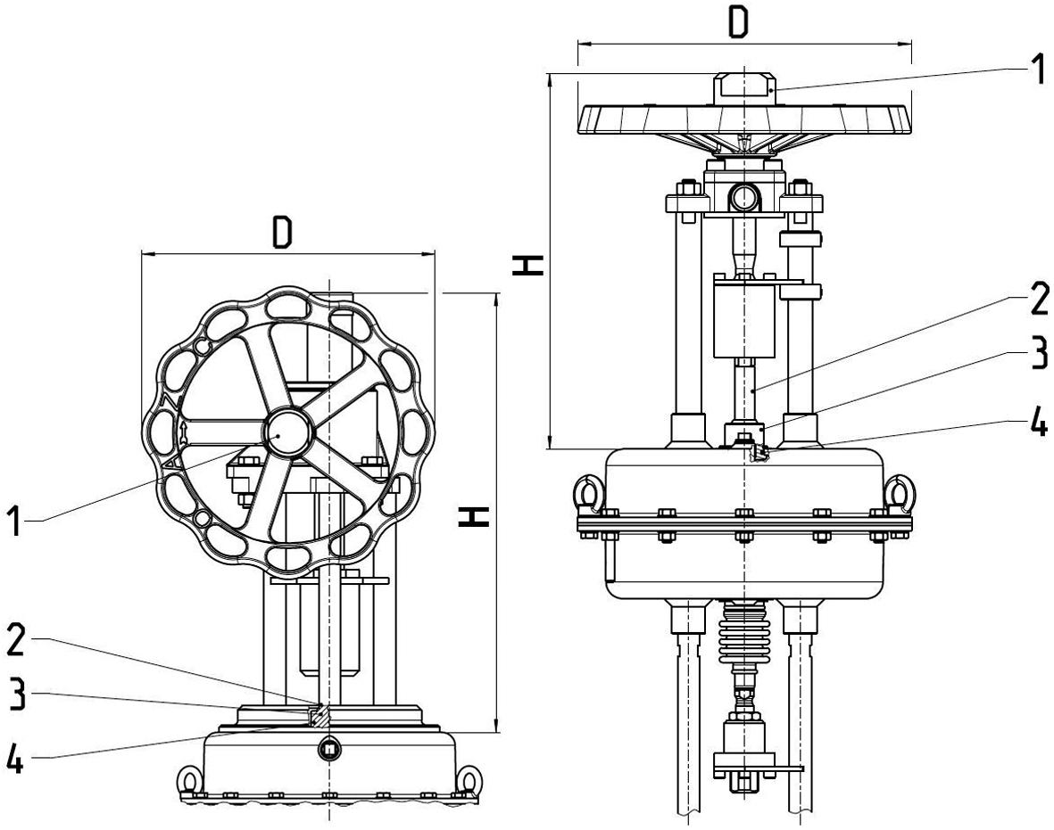 Type 27515 - Pneumatic Actuator - Globe Valve (on/off)