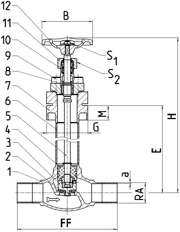 Type 01420 - Top-Entry-Valve T-Model