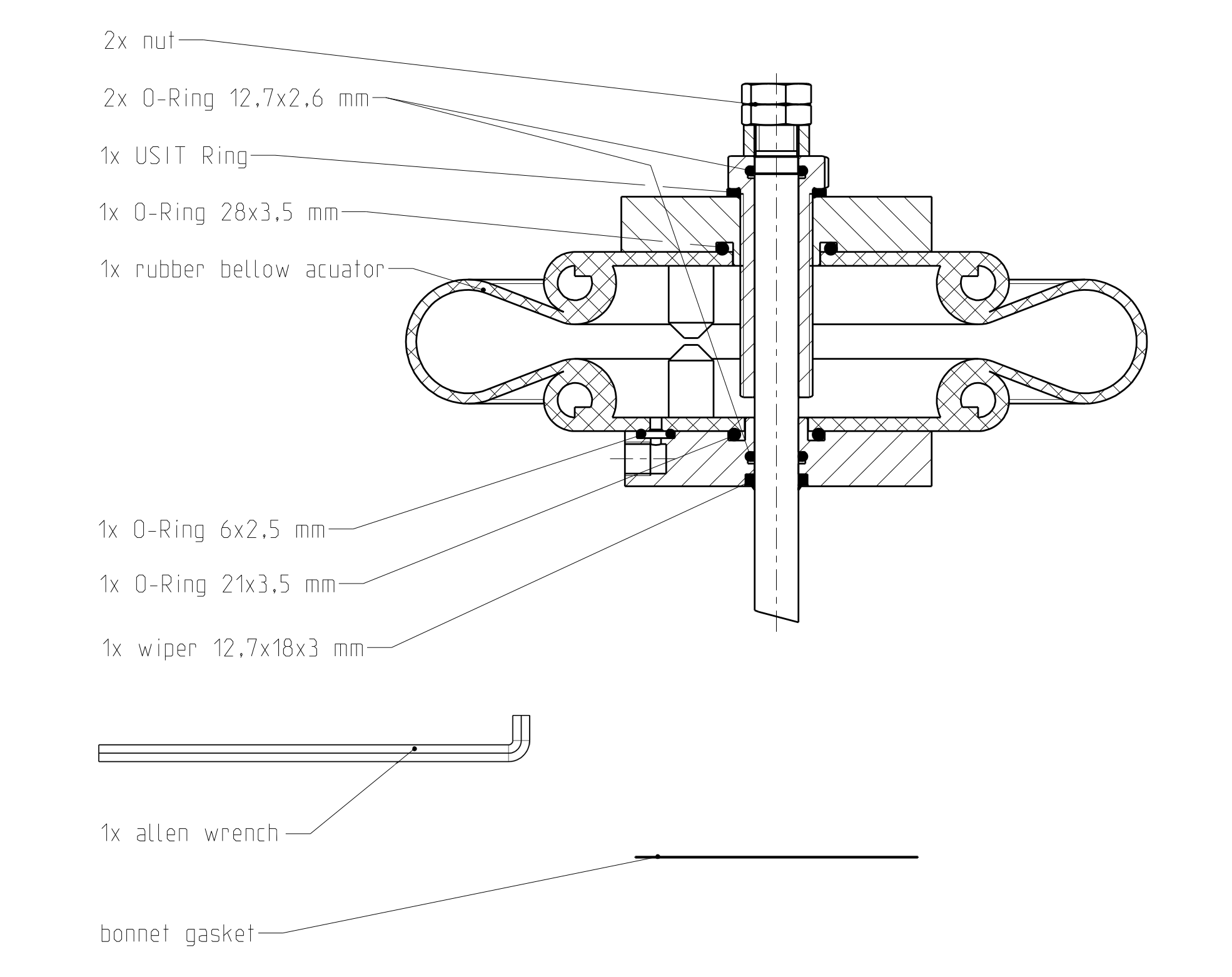 Type 30353 - Sealing spare part kit